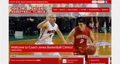 Desktop Screenshot of coachjonesbasketballclinics.com